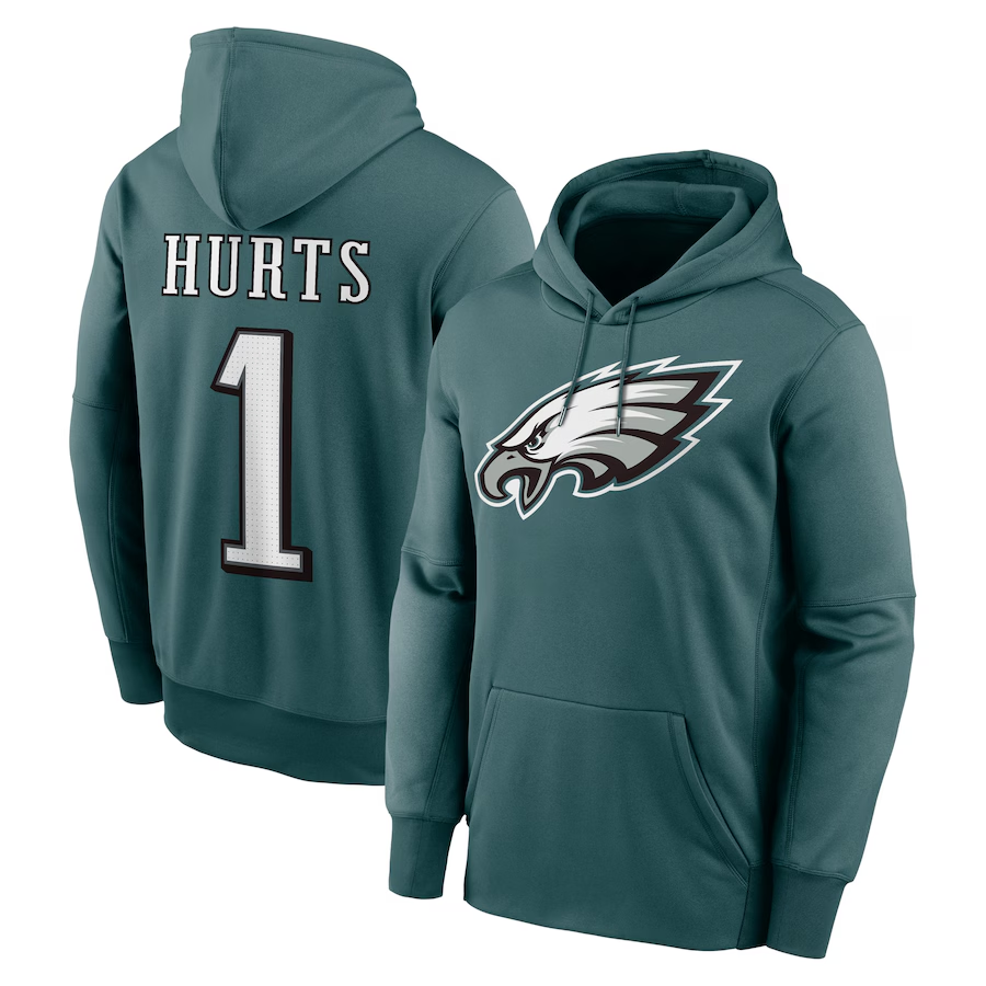 2025 Philadelphia Eagles 1 Hurts Hoodie 0819